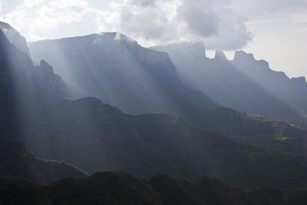 The Simien Mountains, a UNESCO World Heritage landscape